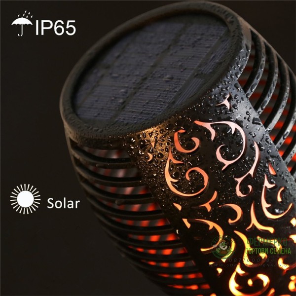 LED соларен фенер за градина KEIS 0.7W IP65 3000K