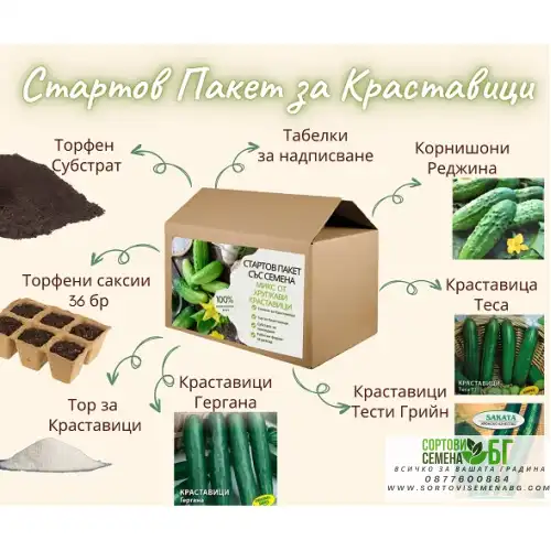 Стартов пакет за ценителите на вкусните Краставици Стартов пакет за ценителите на вкусните Краставици