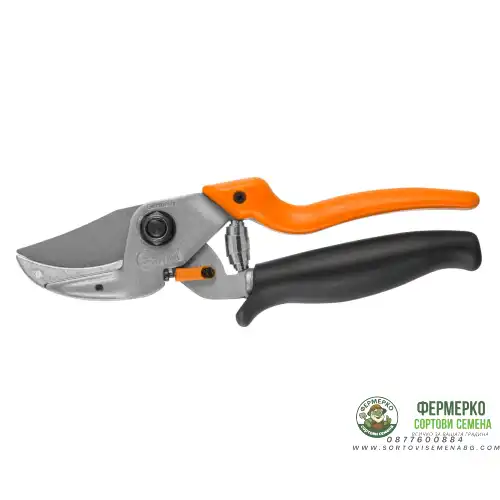 Овощарска ножица с извито острие (тип секатор) и с въртяща ръкохватка LOWE 8