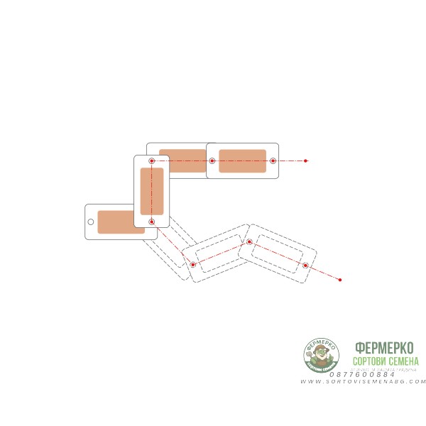 Сандъчета комплект от 5 модула Брик Brick