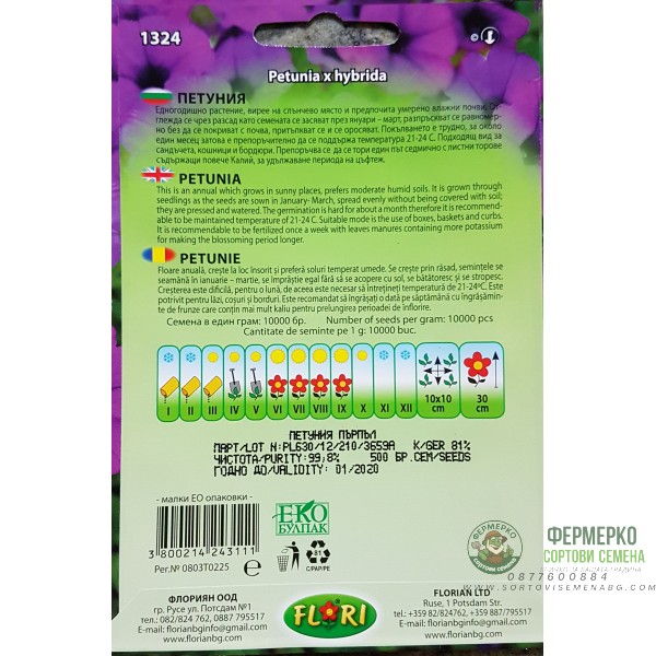 Петуния Пърпъл (лилава)