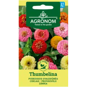 Циния Микс Палечка / Zinnia elegans Jacq Thumbelina