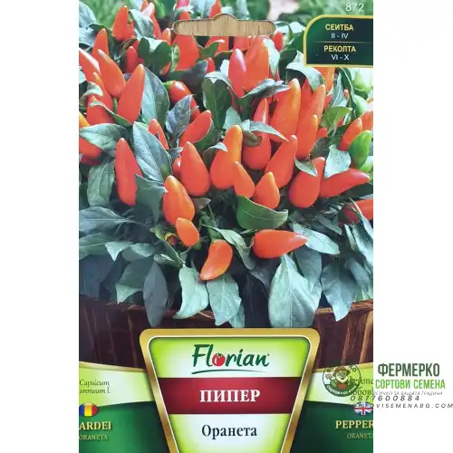 Пипер Оранета (люти чушки) - НОВ СОРТ
