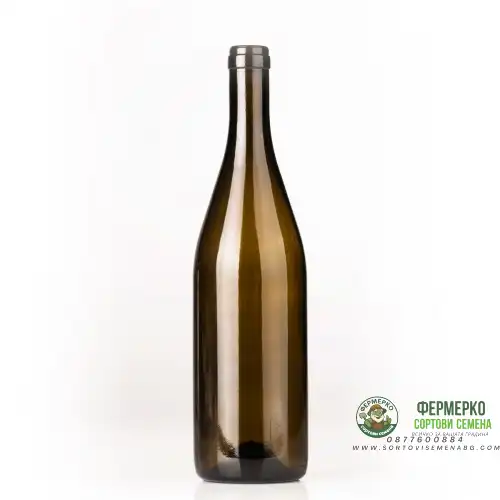 Стъклена Бутилка Бургундия традиционна (тъмно зелена) 750мл