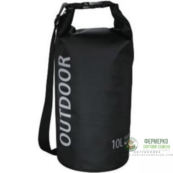 Водоустойчива чанта, 10 л черна