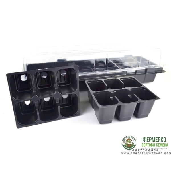 Мини оранжерия 18 бр гнезда с капак