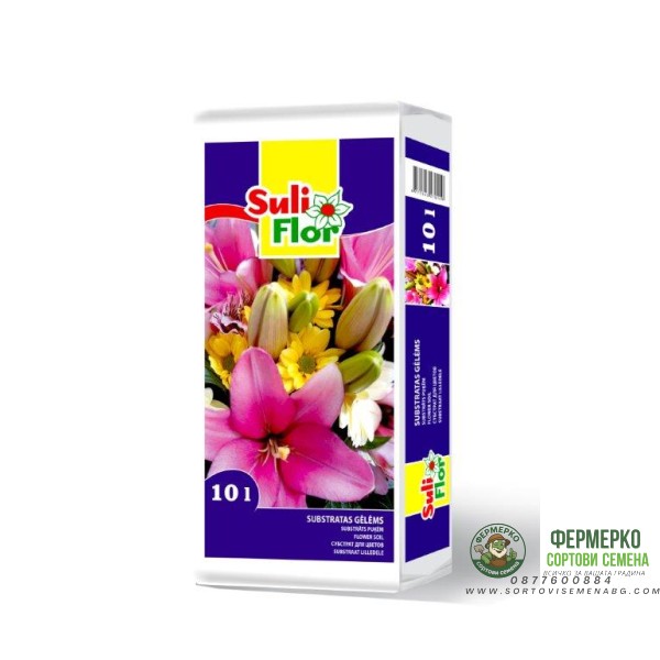 Торфена почва за цветя 10л