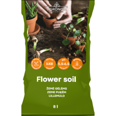 Почвен субстрат за цветя Flower soil 8 л