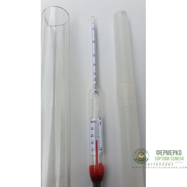 Спиртомер с температурна корекция + цилиндър