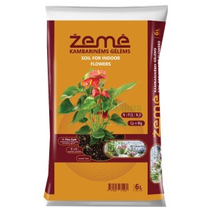 Почва за стайни цветя 6л