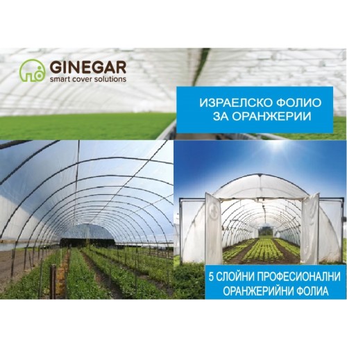 Полиетилен - 150 mic + AF(анти капка), Многослоен израелски за оранжерии Ginegar