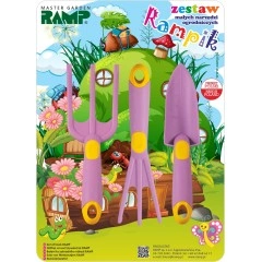 Комплект градински инструменти Малък градинар Rampik Лилав