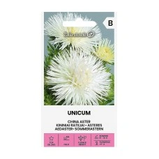 Астри Бели Игловидни Уникум Callistephus chinensis L Ness Unicum
