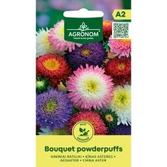Астри двуцветни Микс Букет пудрички Callistephus chinensis L Ness Bouquet powderpuffs