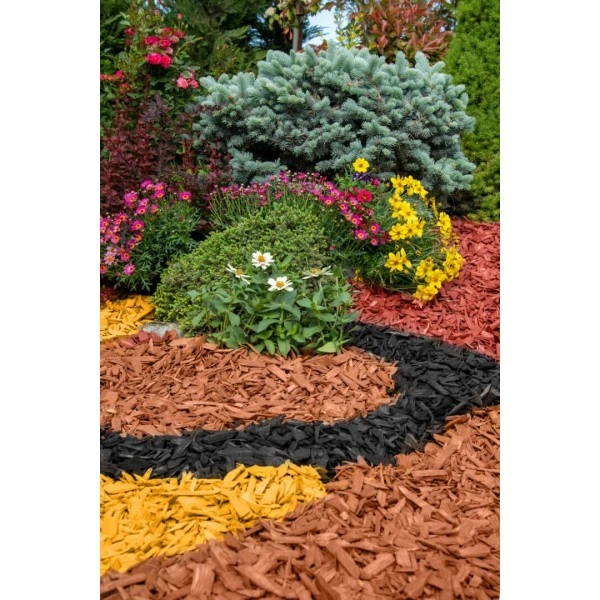 Декоративен цветен мулч - червен или кафяв 50 л