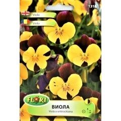 Семена за Виола (Теменужка) - жълто с черно